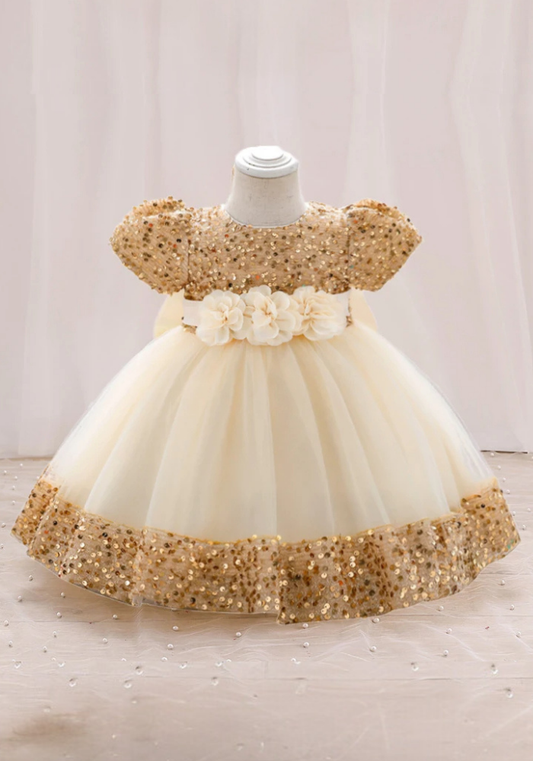 Robe Princesse Doré Bébé