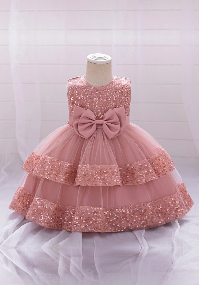 Robe Princesse Tulle Rose Bébé