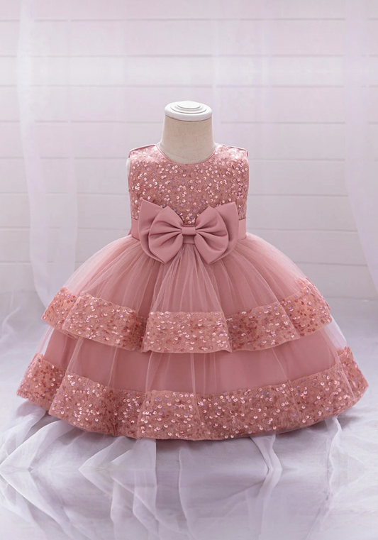 Robe Princesse Tulle Rose Bébé