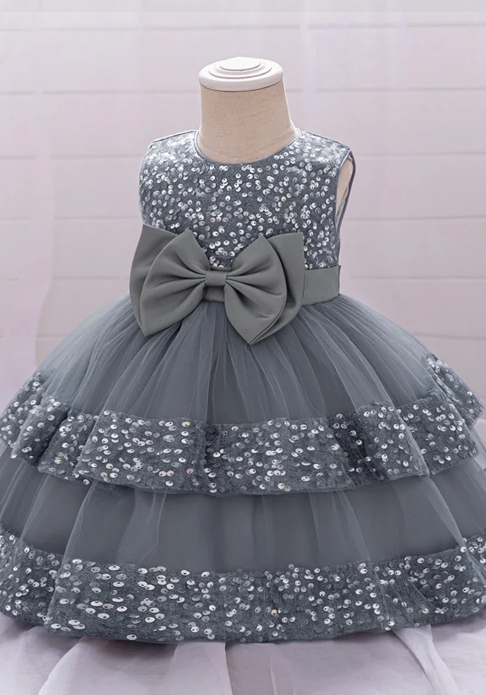 Robe Princesse Tulle Grise 