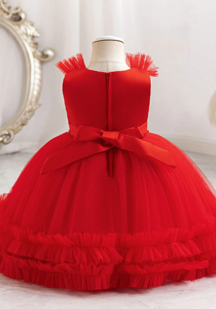 Robe Princesse Longue Rouge Bébé