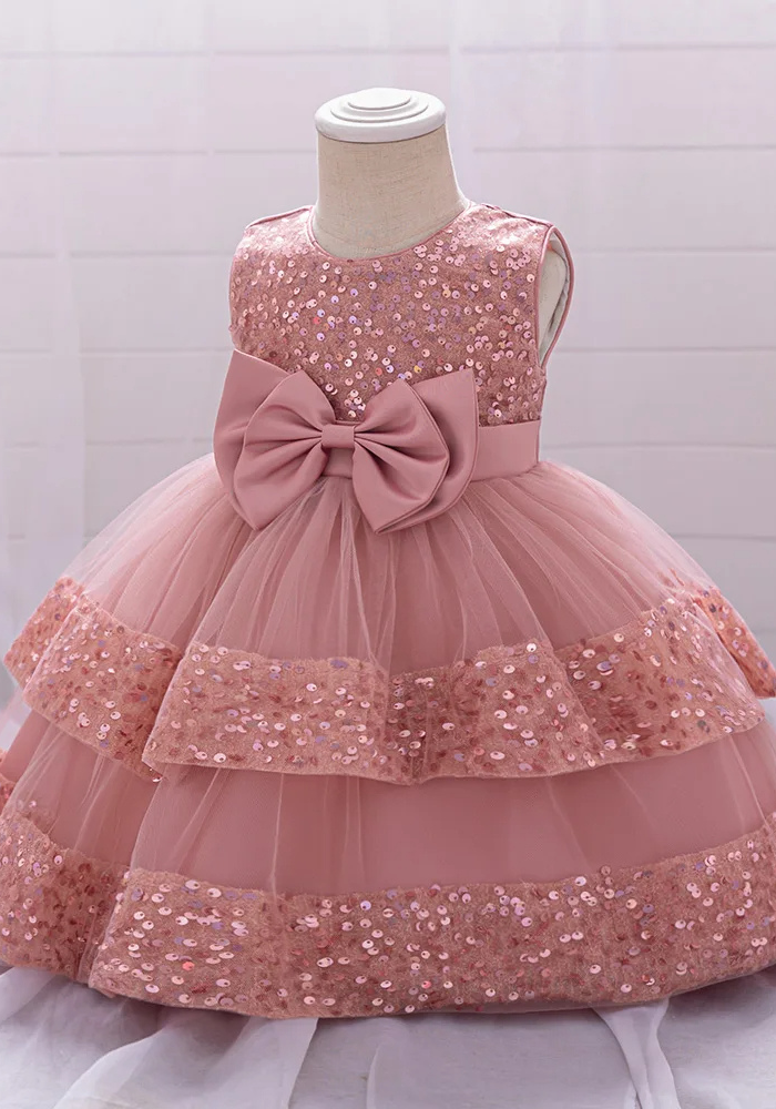 Robe Princesse Tulle Rose Bébé pas cher