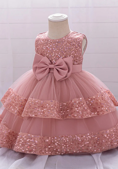 Robe Princesse Tulle Rose Bébé pas cher