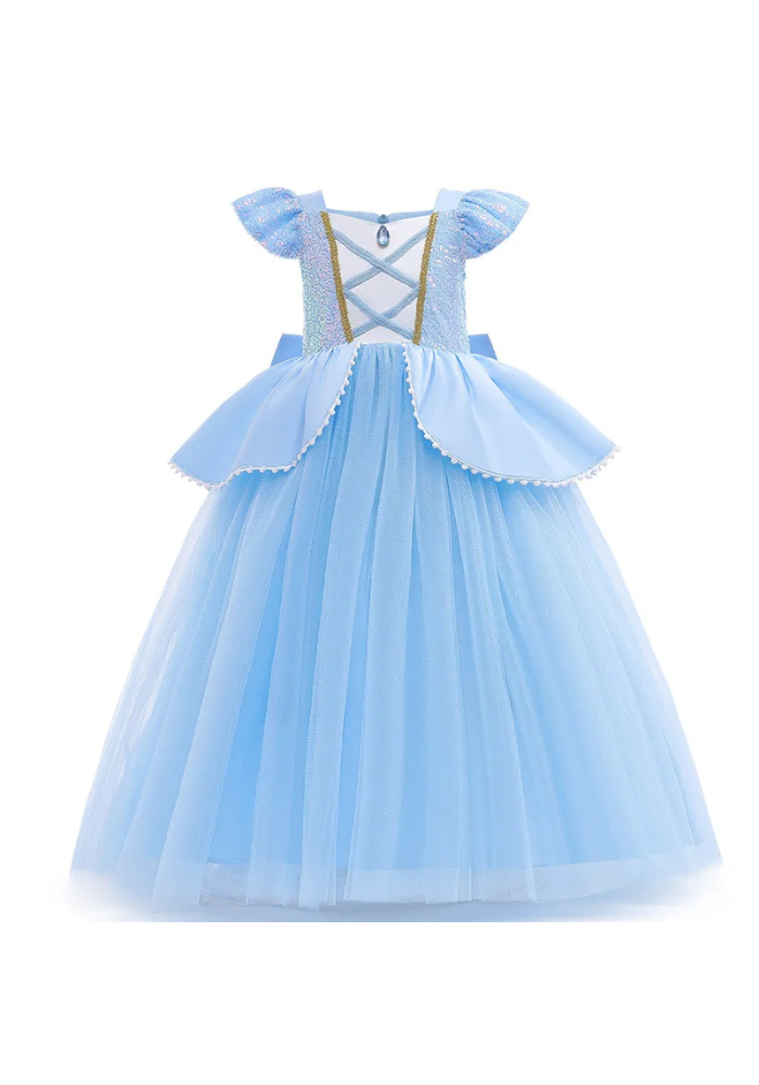 Robe Princesse Bleue et Accessoires Fille