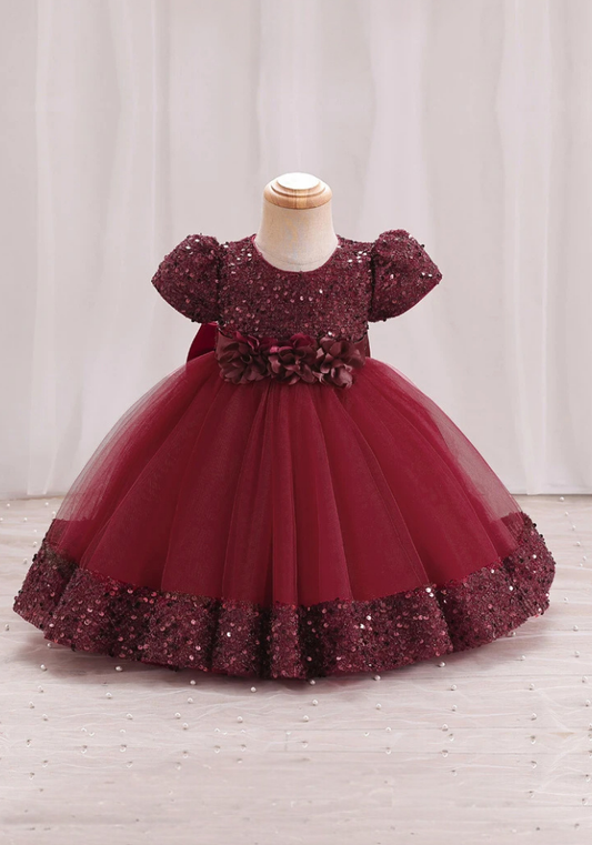 Robe Princesse Rouge Bordeaux Bébé