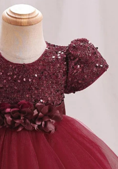 Robe Princesse Rouge Bordeaux Bébé