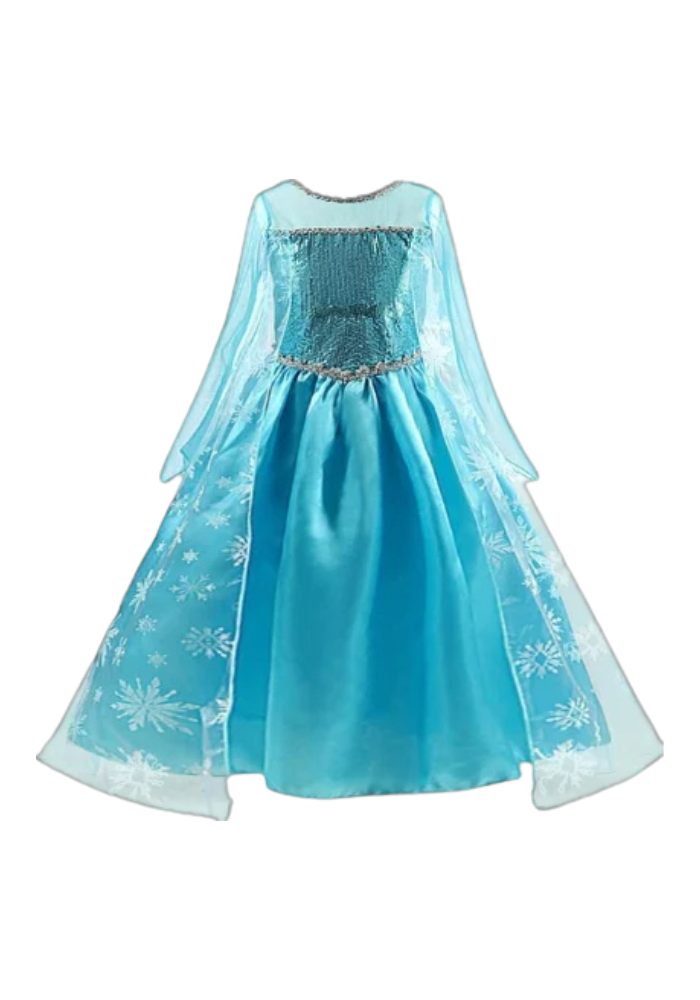 Robe Princesse Longue Bleu Fille