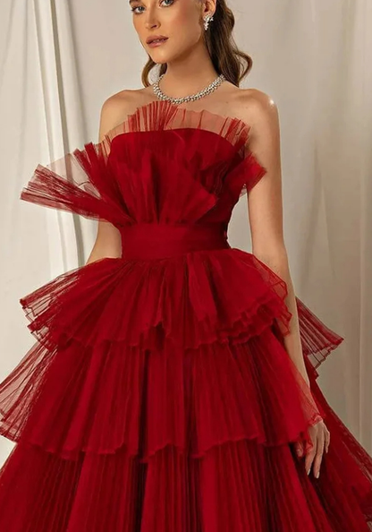 Robe Princesse Rouge Bordeaux Femme pas cher