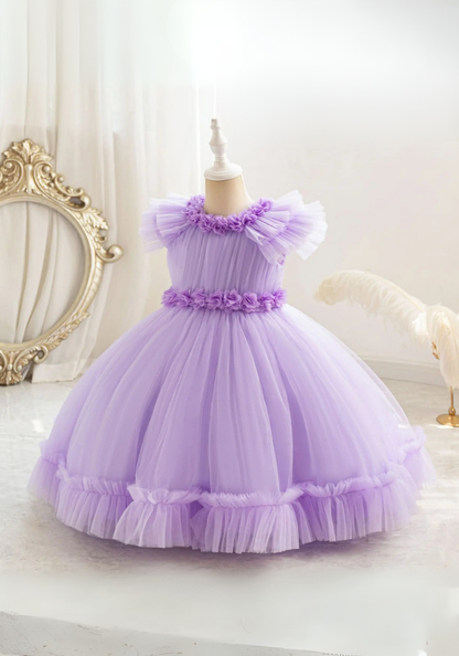 Robe Princesse Soirée Violette Fille