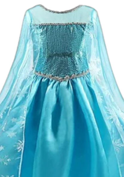 Robe Princesse Longue Bleu Fille