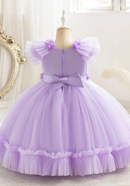 Robe Princesse Soirée Violette Fille