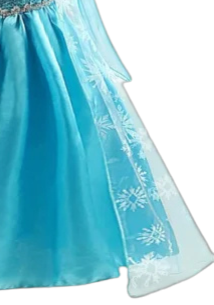 Robe Princesse Longue Bleu Fille pas cher