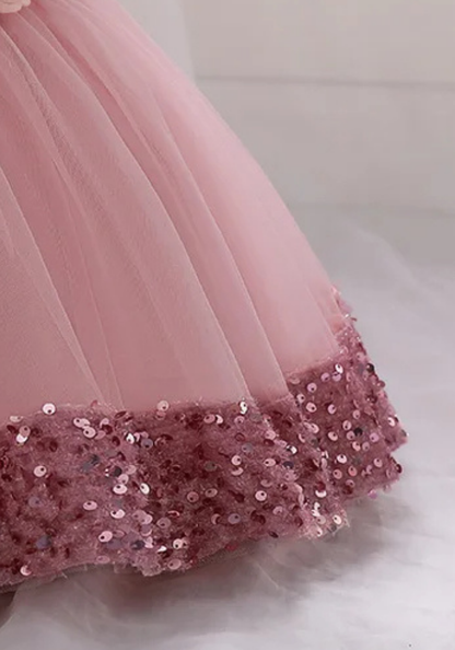 Robe Princesse Rose Poudré Bébé pas cher