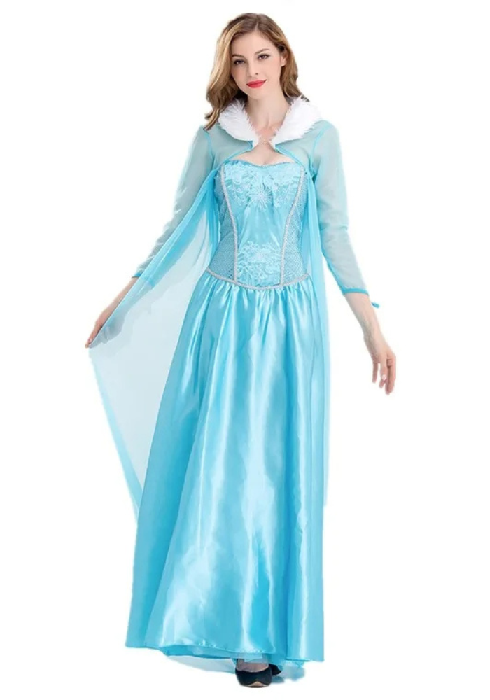 Robe Princesse Bleue Givrée Femme