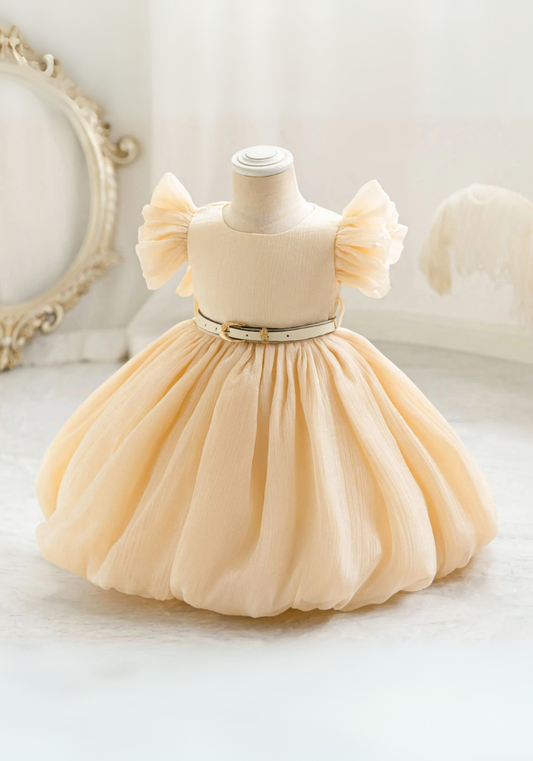 Robe Princesse Simple Jaune Bébé