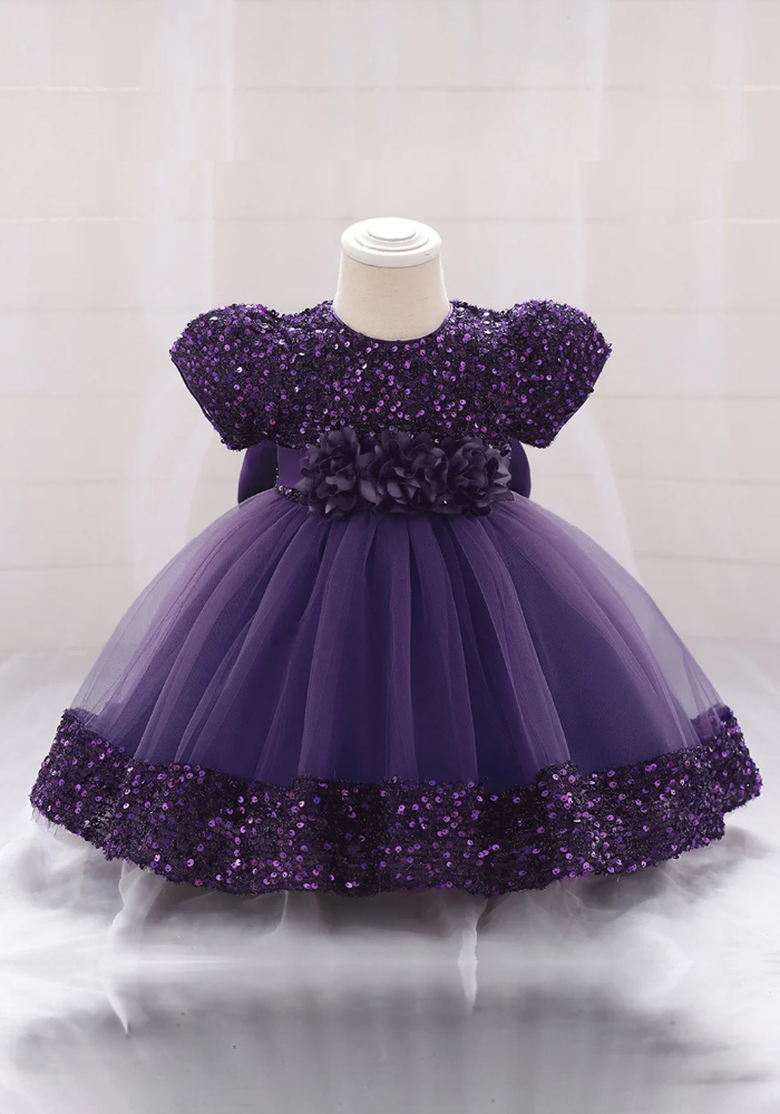 Robe Princesse Violette Bébé