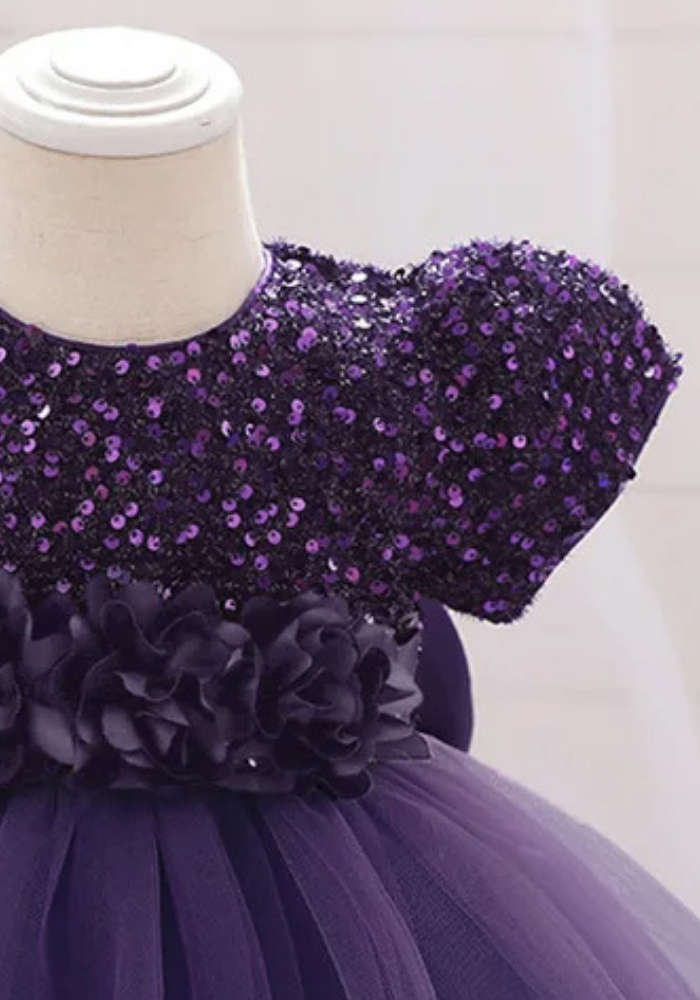 Robe Princesse Violette Bébé