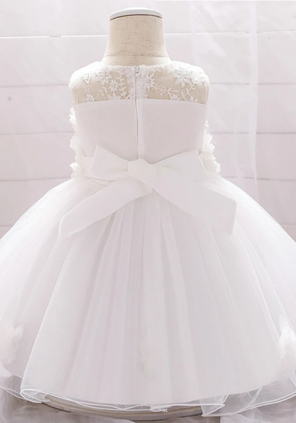 Robe Princesse Dentelle Blanche Bébé