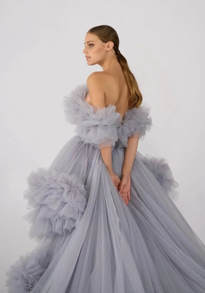 Robe Princesse Grise Femme