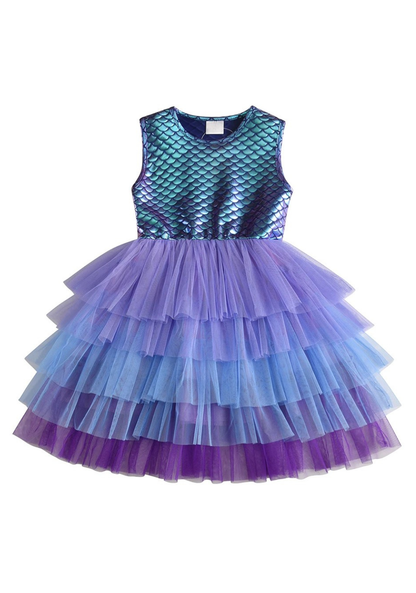 Robe Sirène Enfant violet