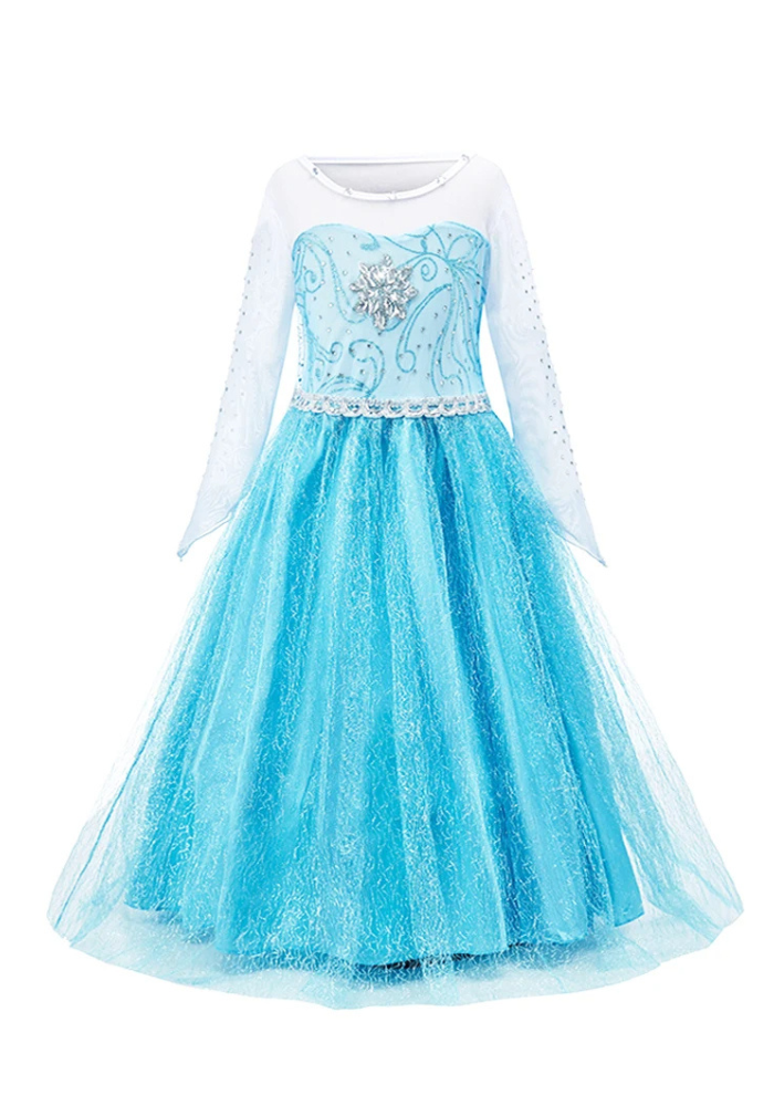 Robe Princesse Bleu Givré Fille