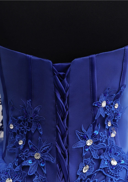 Robe Princesse Bleu Électrique Femme pas cher