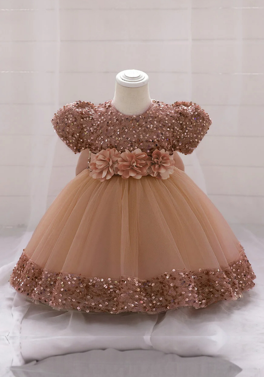 Robe Princesse Taupe Bébé