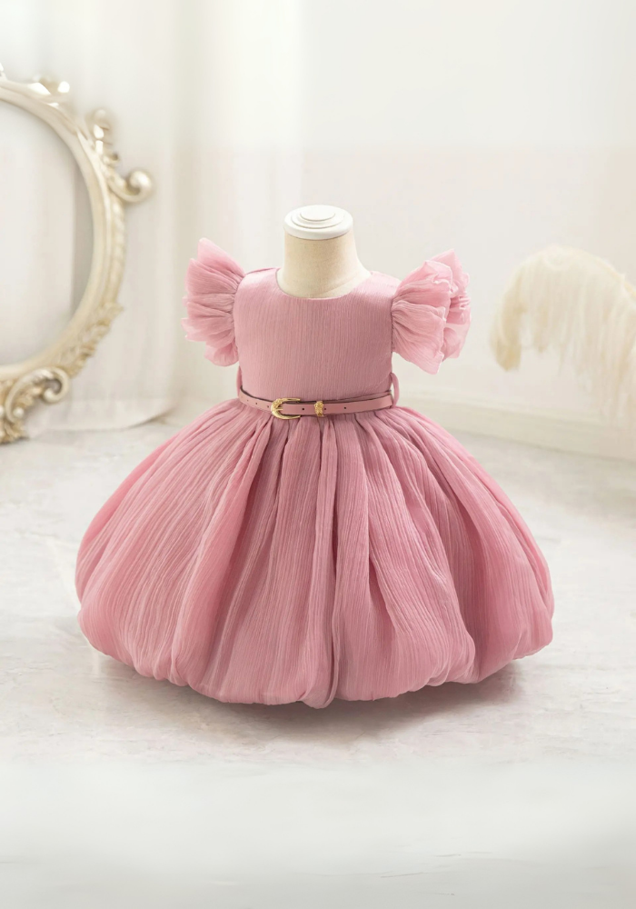 Robe Princesse Simple Rose Bébé