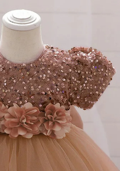 Robe Princesse Taupe Bébé