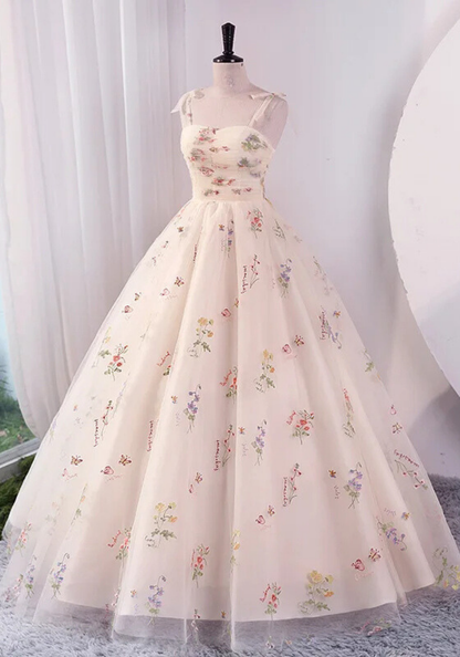 Robe Princesse Blanche Fleurie Femme