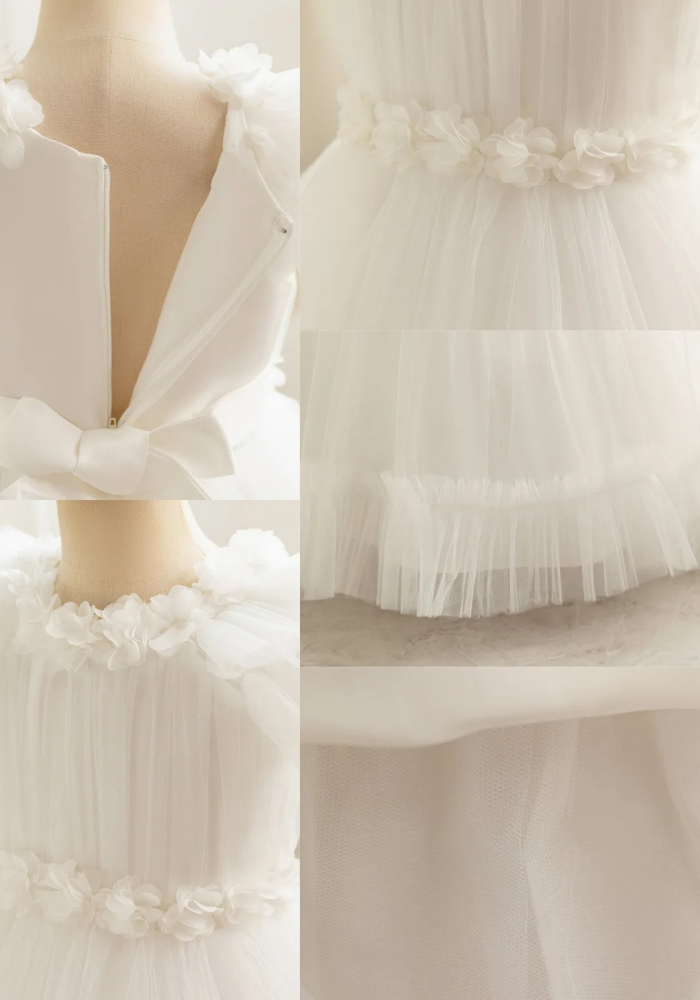 Robe Princesse Froufrou Blanche Bébé pas cher