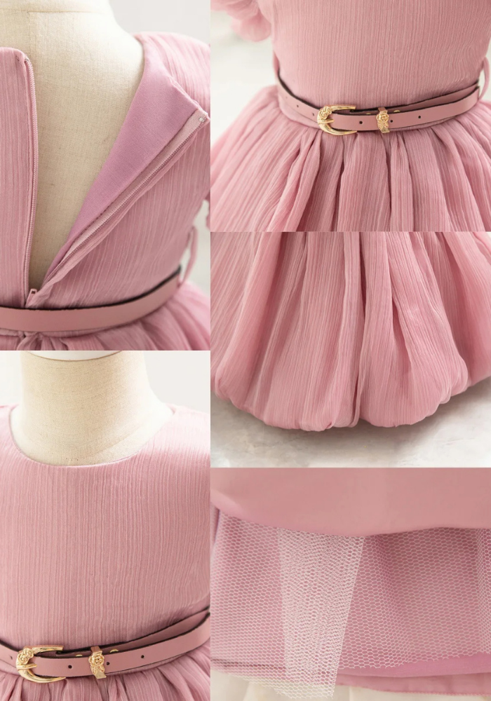 Robe Princesse Simple Rose Bébé pas cher