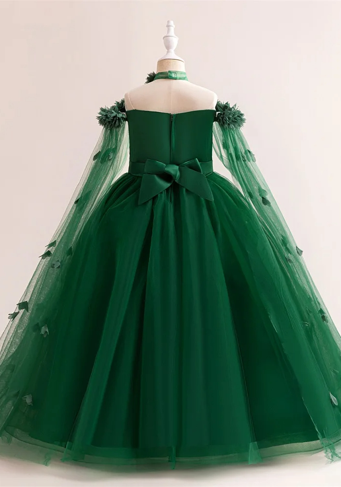 Robe Princesse Longue Verte Fille