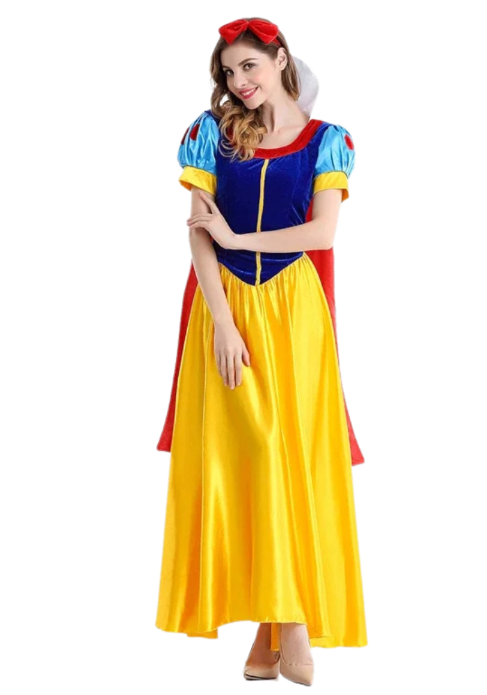 Robe Princesse Jaune et Bleue Femme