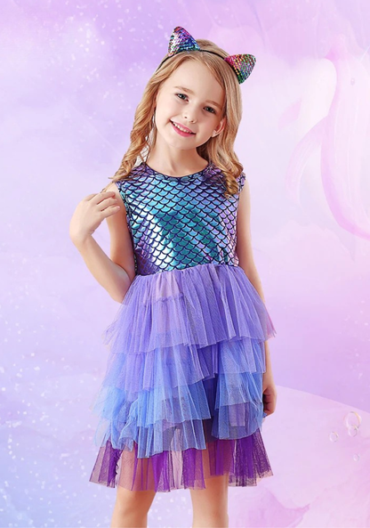 Robe Sirène Enfant couleur