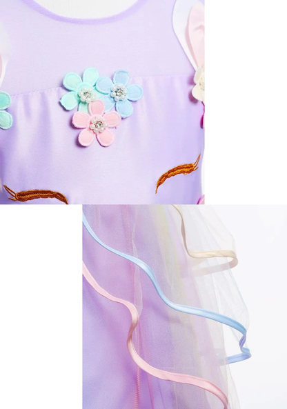 Robe Princesse Tulle Violette bebe