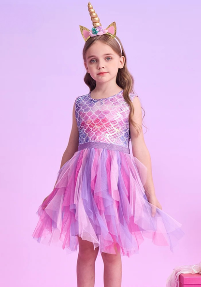 Robe Sirène Rose enfant