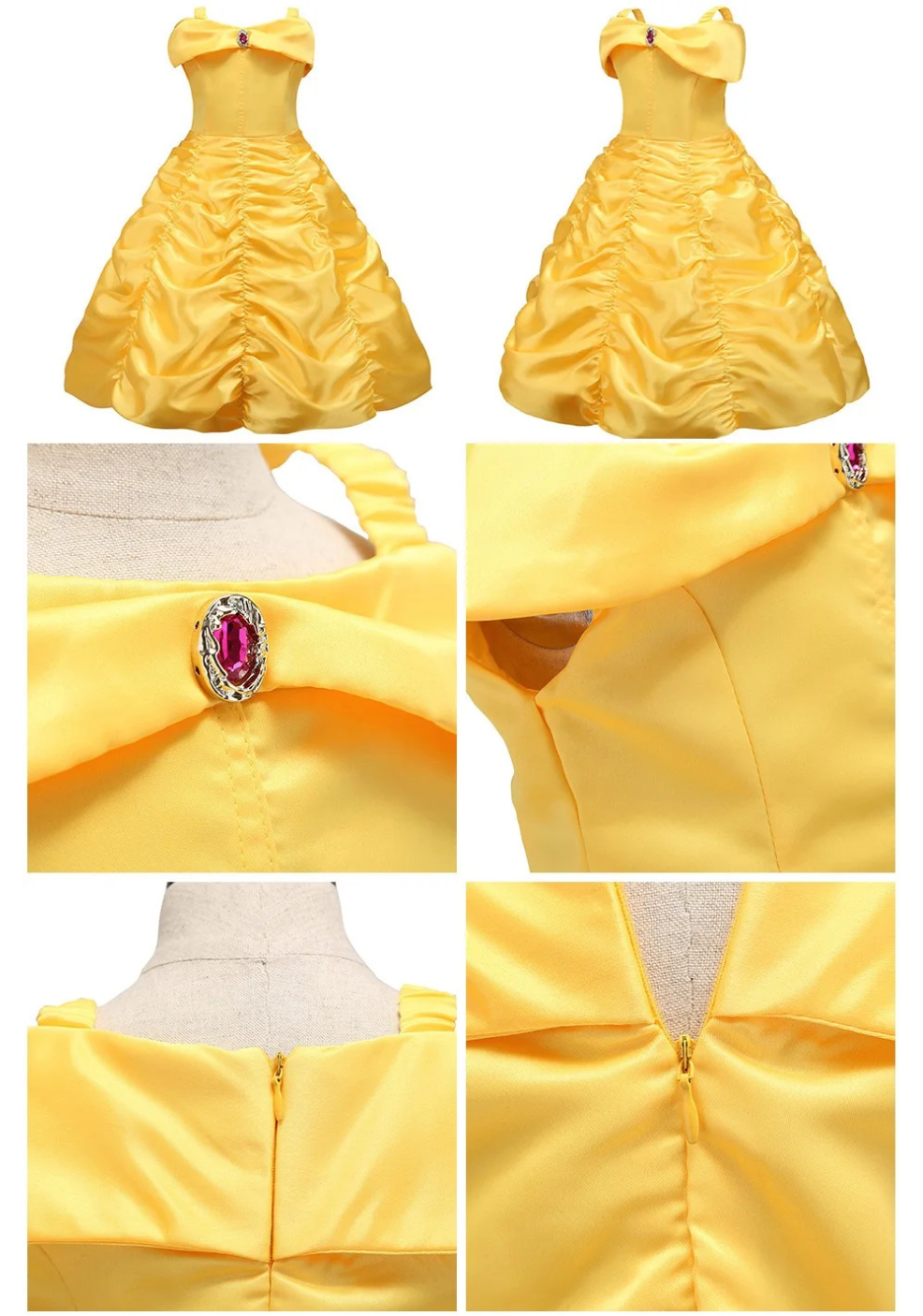 Robe de Bal Princesse Jaune
