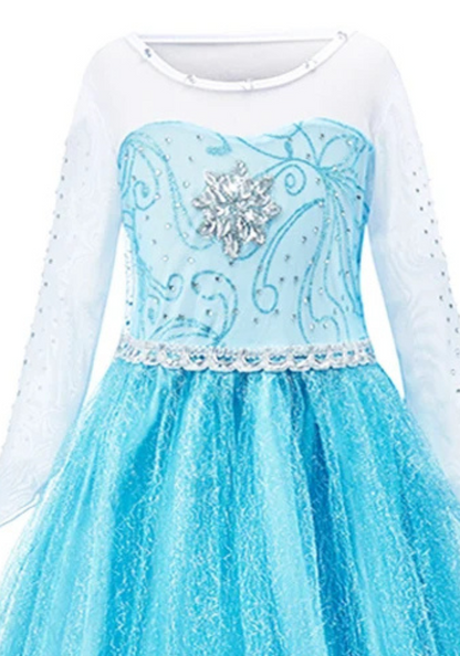 Robe Princesse Bleu Givré Fille
