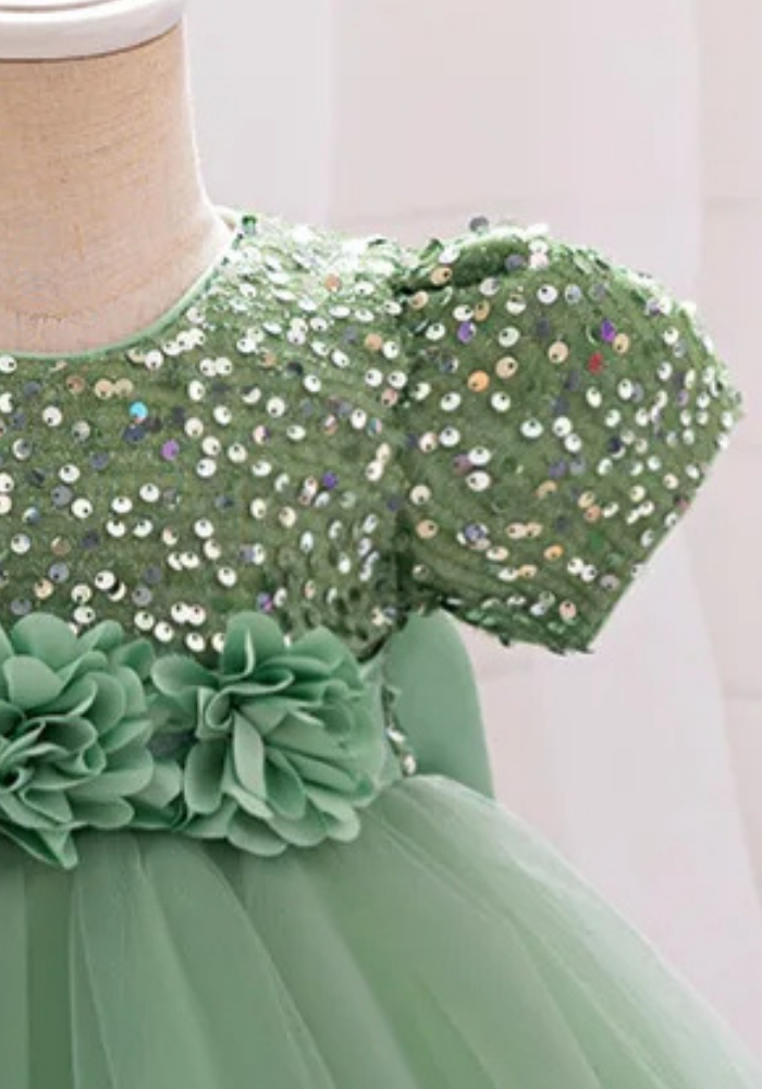 Robe Princesse Vert Clair Bébé