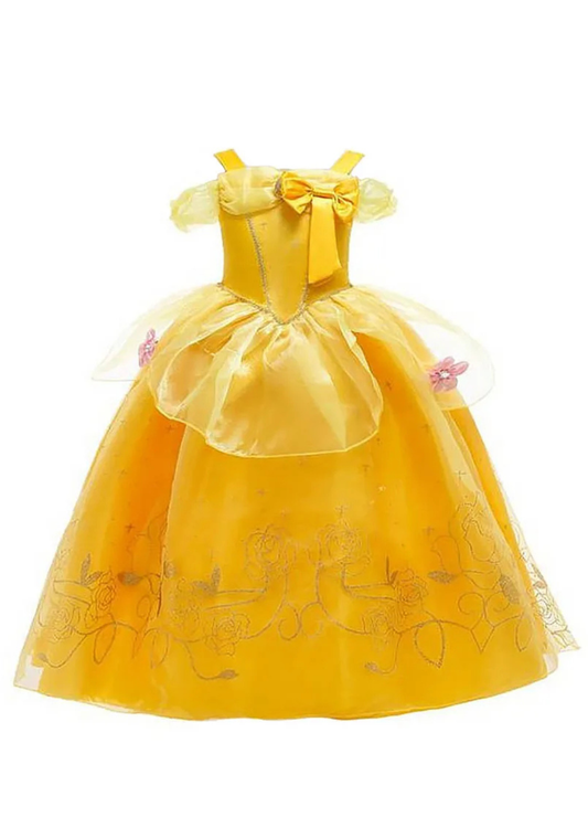 Robe Princesse Tulle Jaune
