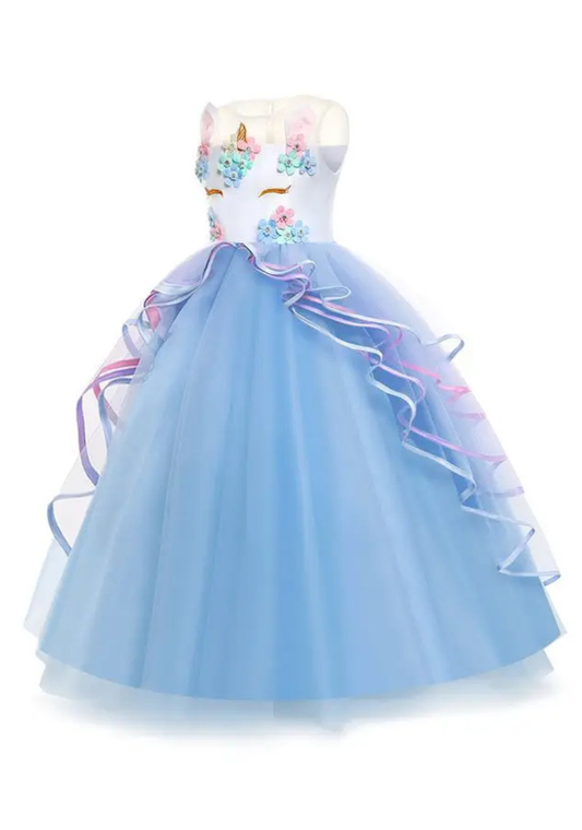 Robe Princesse Tulle Bleue