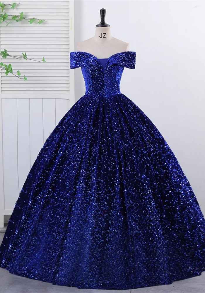 Robe Princesse Bleu Royal Femme