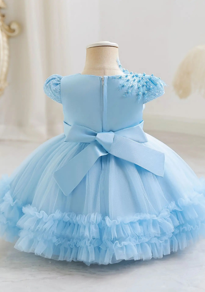 Robe Princesse Cérémonie Bleu Bébé