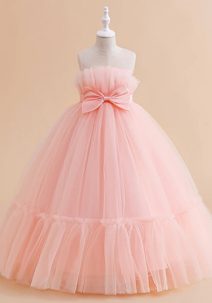 Robe Princesse Rose Élégante Fille