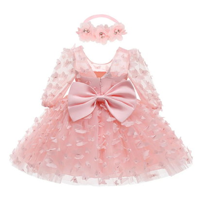 Robe Princesse Bébé Papillon rose