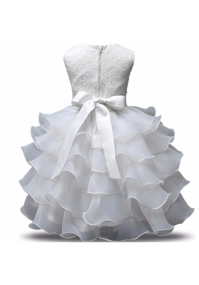 Robe Princesse Froufrou Blanche Fille