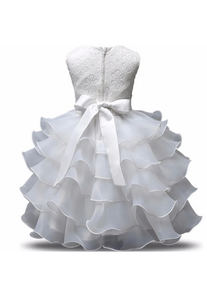 Robe Princesse Froufrou Blanche Fille