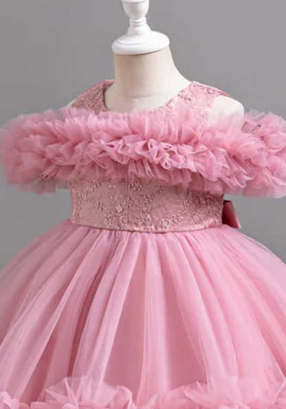 Robe Princesse Tulle Rose Fille pas cher