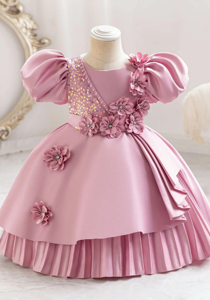 Robe Princesse Florale Fille pas cher